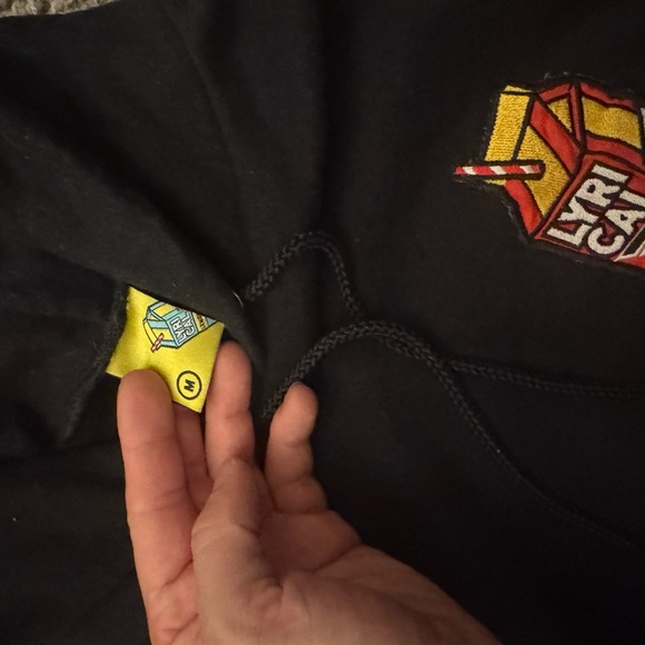Black Hoodie with Colorful Graphic